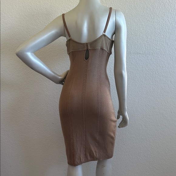 Vintage 90’s Marciano Tan Lace Shapewear Dress - Picture 8 of 8